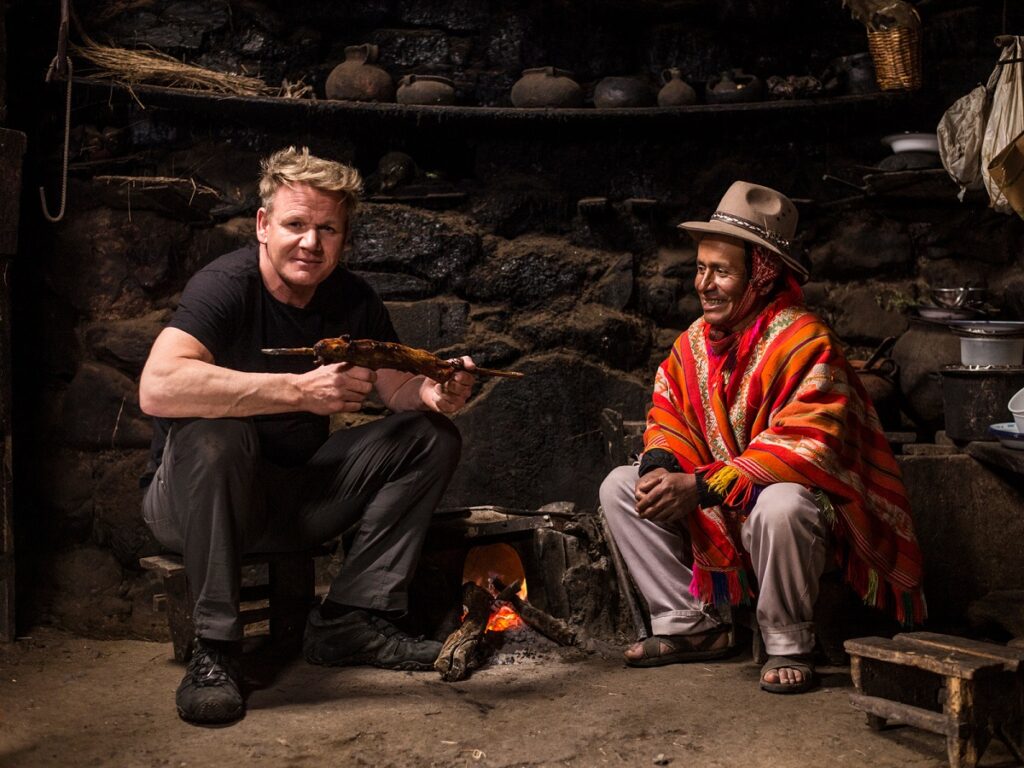 Chef Gordon Ramsay follows the footsteps of potatoes in Peru